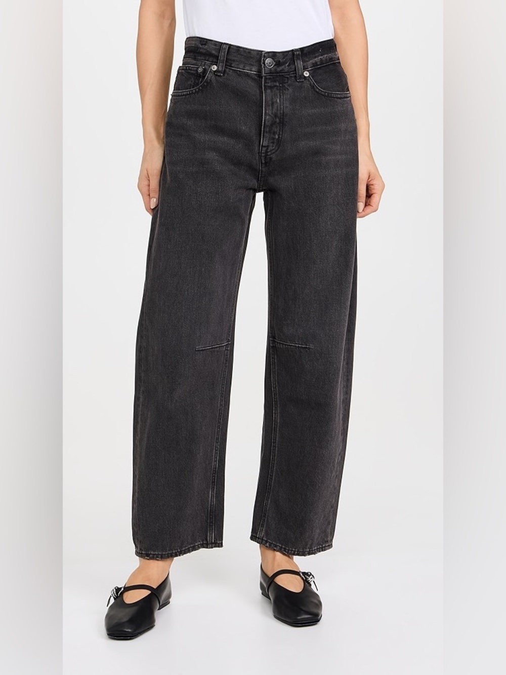 Madewell Black Wide-Leg Jeans